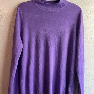 Kim Rogers Lavender Turtleneck Sweater